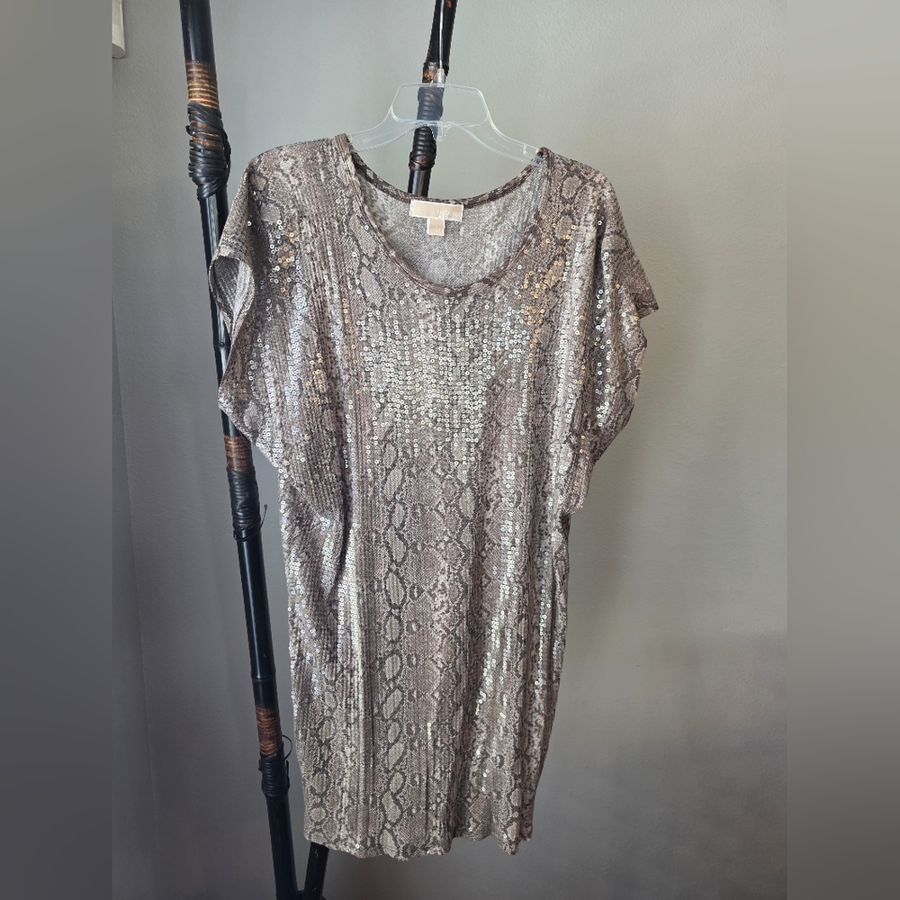 Michael Kors Metallic Snake Print Women's Top